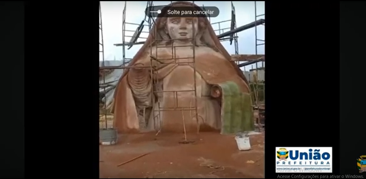 Primeiras imagens da estátua de Nossa Senhora dos Remédios são divulgadas em União (PI)
